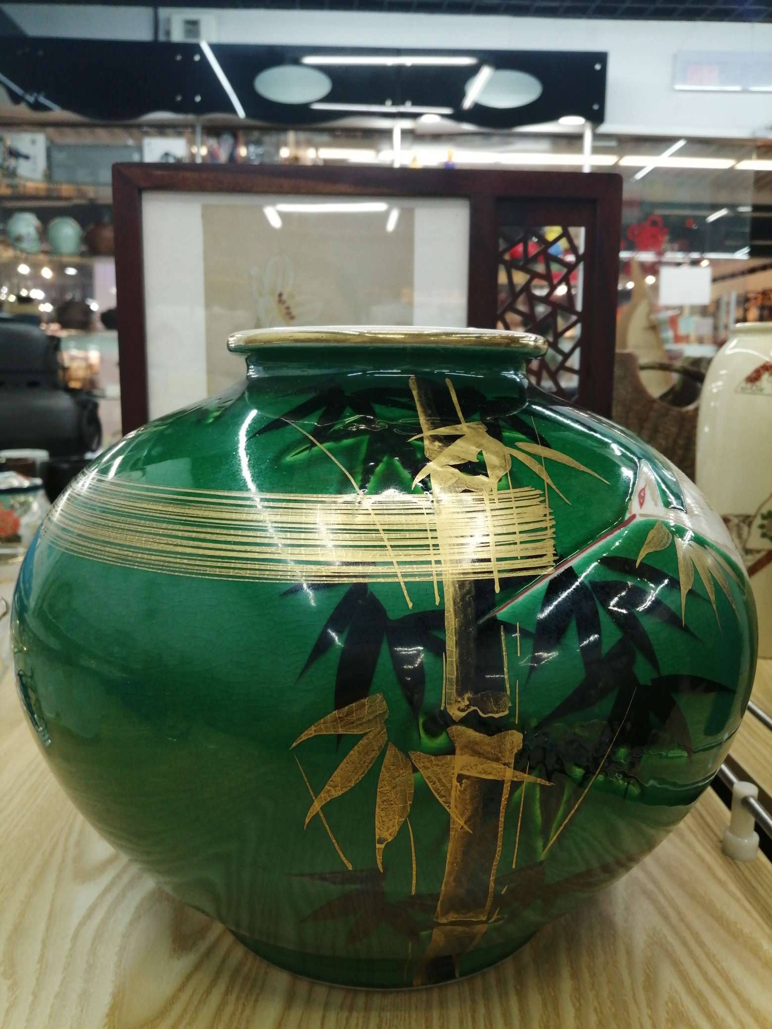 日本手工九谷烧花瓶29号进口商品城熙洋堂