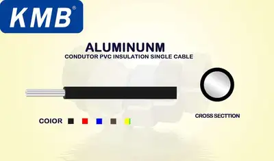 Kmb Blv 1*10 White Aluminum Single Wire