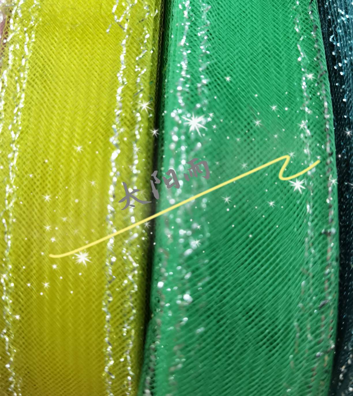Creative headgear elastic yarn net elastic net flower fishing net handicraft accessories imported raw materials details Picture