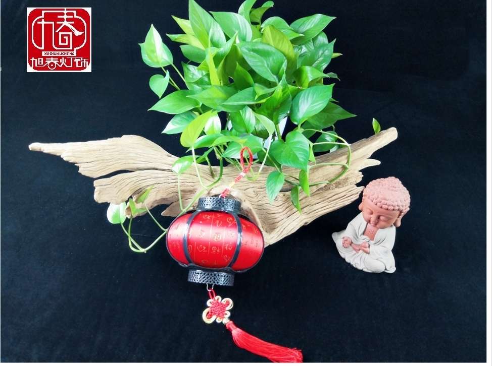 Antique-style plastic portable battery-powered children's stage decoration lanterns details Picture