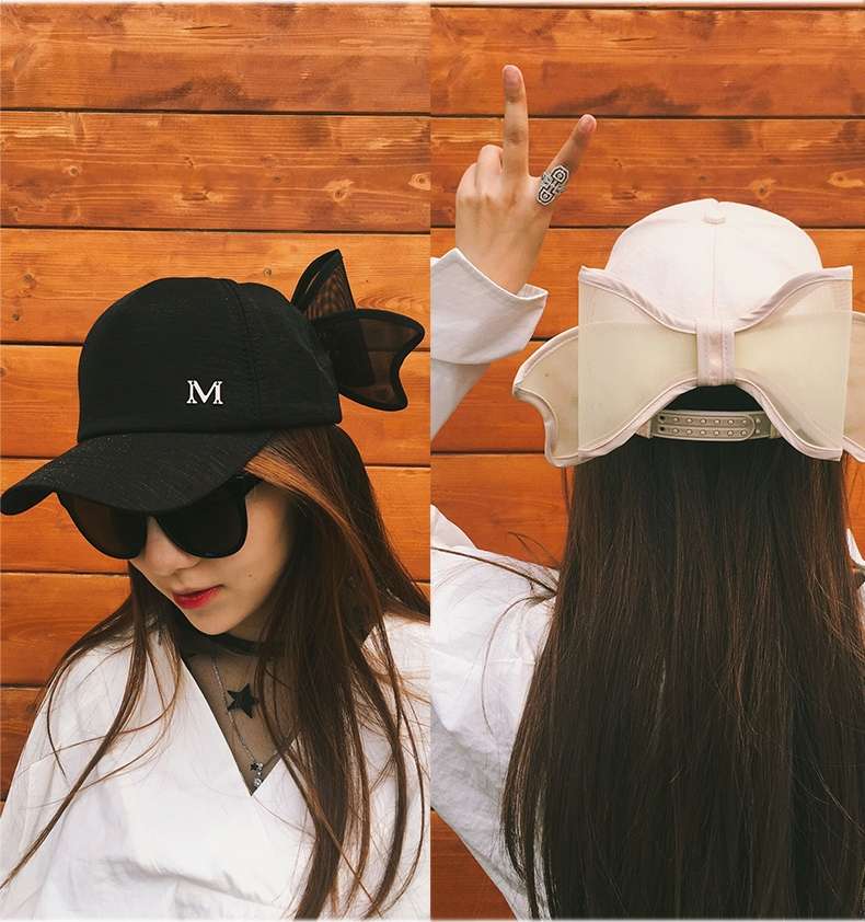 亮丝 后蝴蝶结亲子棒球帽