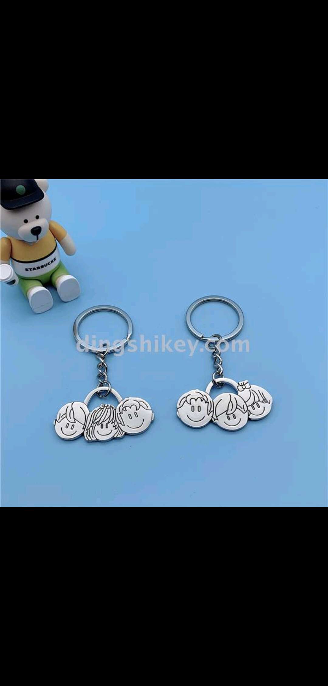 Zinc alloy little Angel keychain