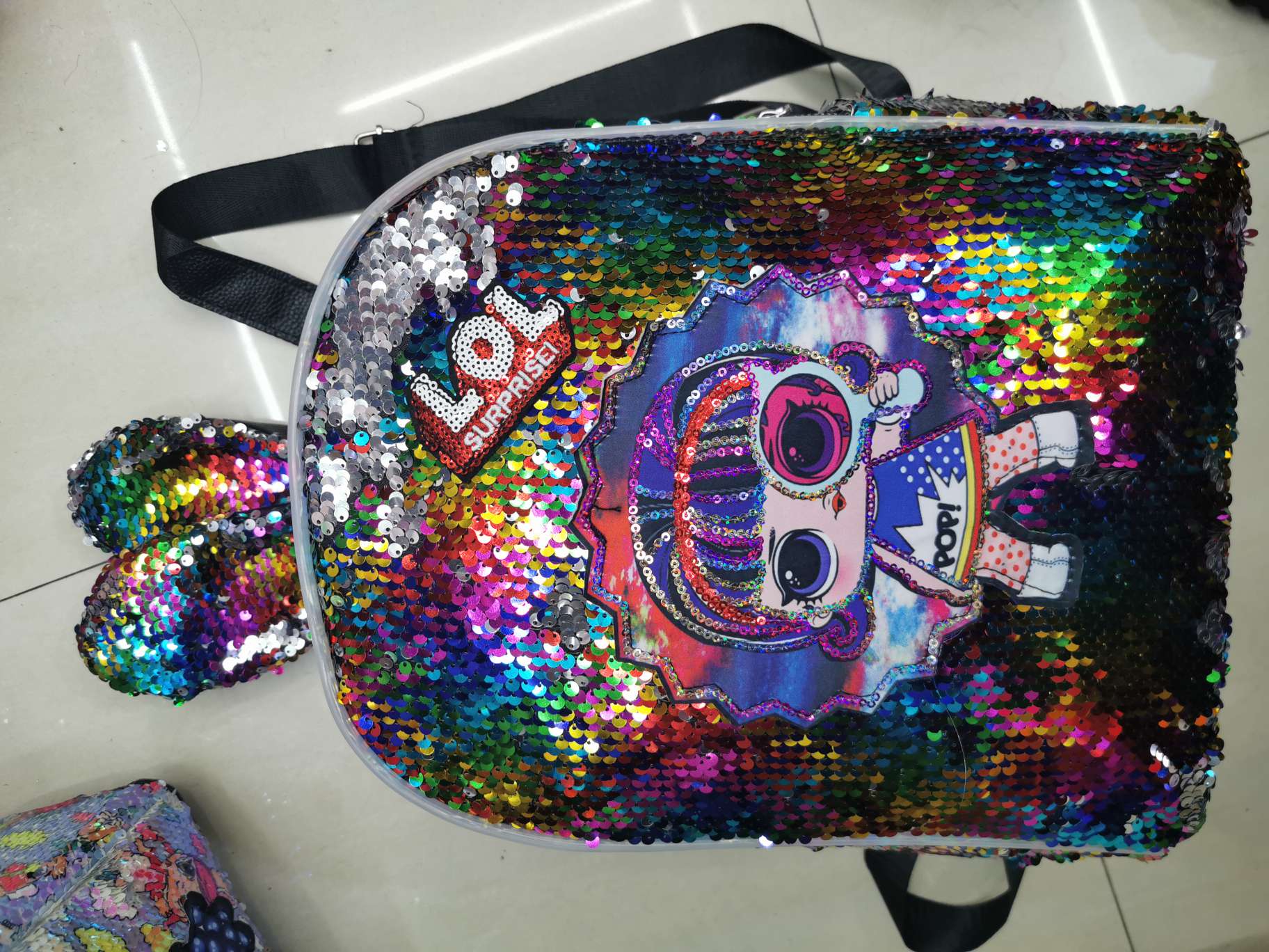 Colorful sequined doll bag details Picture