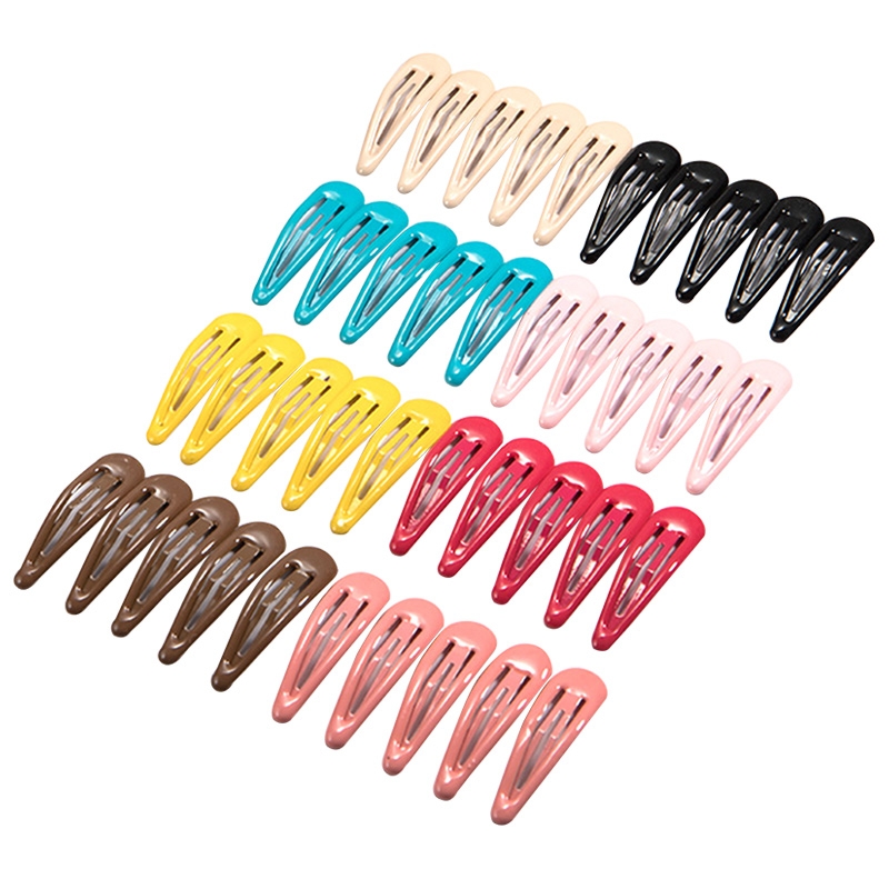 A cute Korean hairpin with a side clip, a trendy bangs clip, a candy sense-style simple water drop clip and a straight clip headpiece Specification image