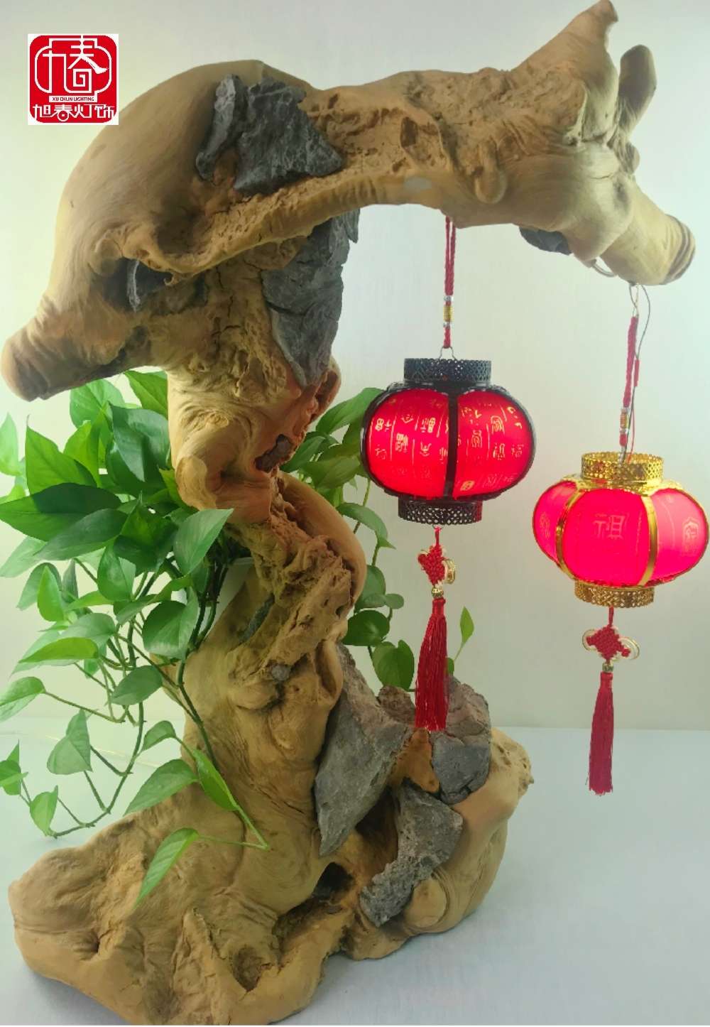 Antique-style plastic portable battery-powered children's stage decoration lanterns Item Picture