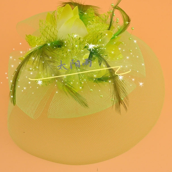 Elastic yarn nets, dress head-dress insignia on a cap 🌸 import material details Picture