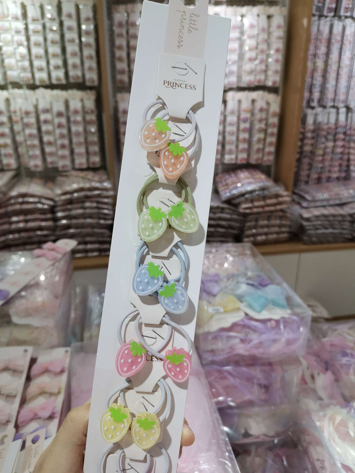儿童树脂草莓皮筋