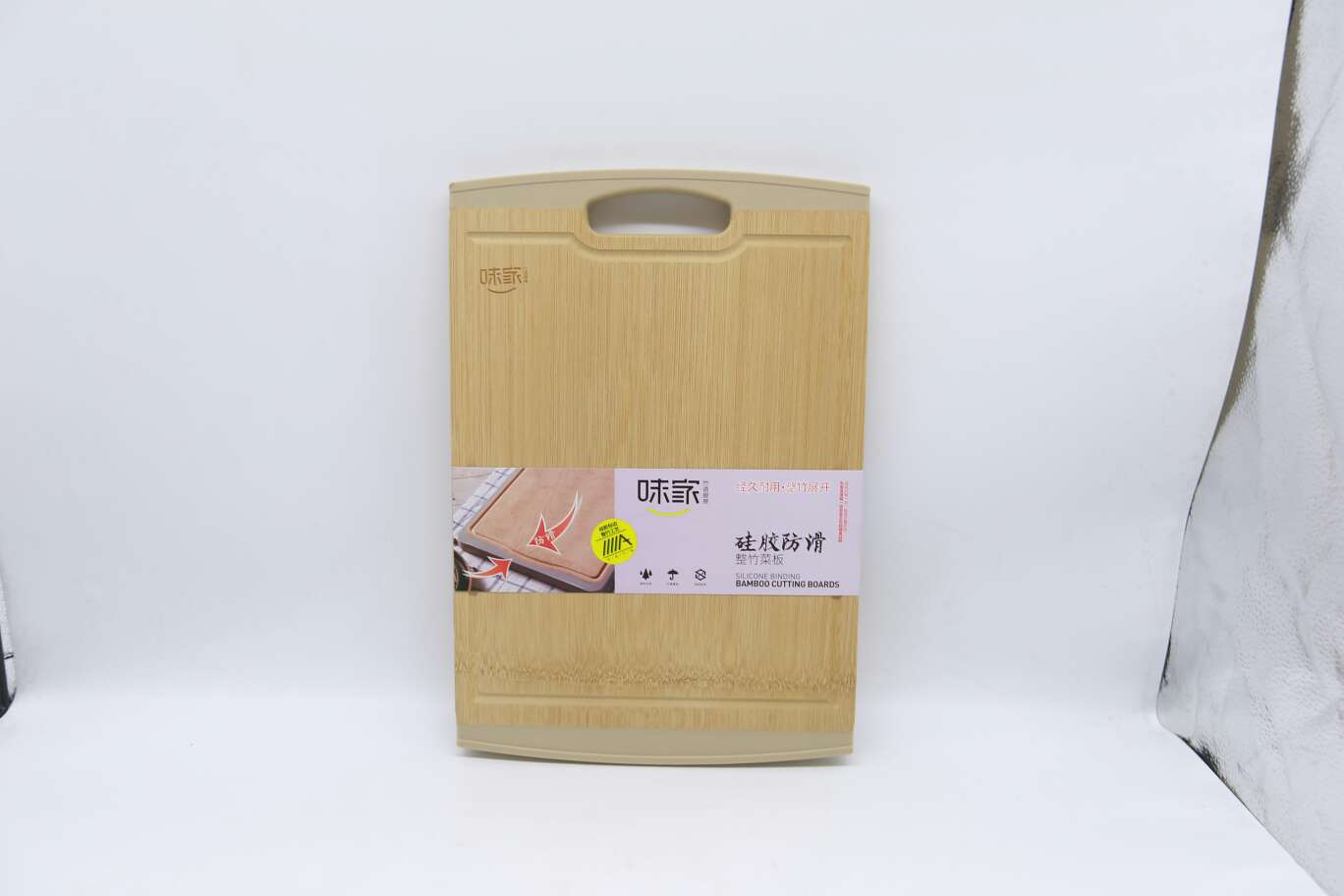 ZBG1490  硅胶防滑整竹菜板38*26*2CM  12片/箱
