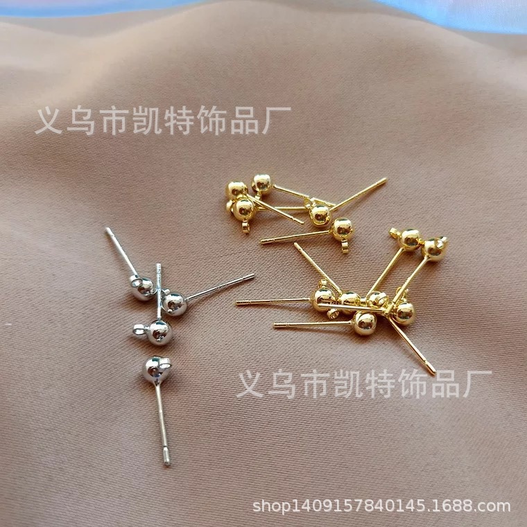 Diy ball needle ring earrings accessories 4mm5mm6mm earrings environmental protection earrings pendant thumbnail