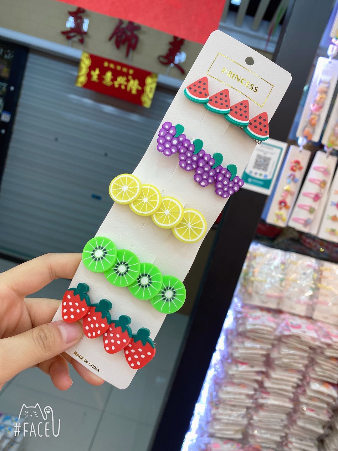 bb clip, Instagram popular hair clip, Korean fruit edge clip headwear, children's hair clip, straight clip, bangs clip headwear