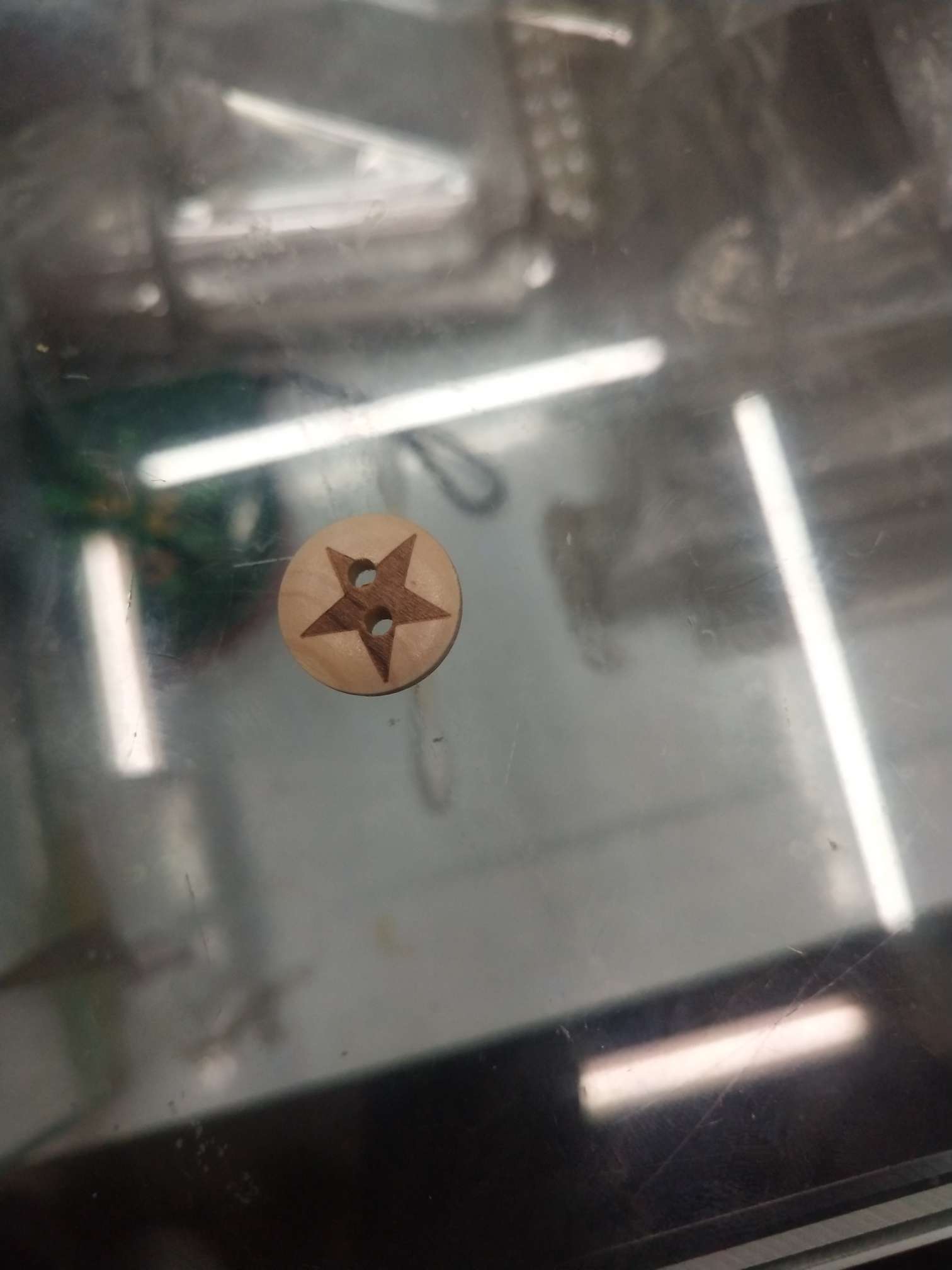 Manufacturers Direct Spot Diy Round Two-Hole Wood Buttons details Picture