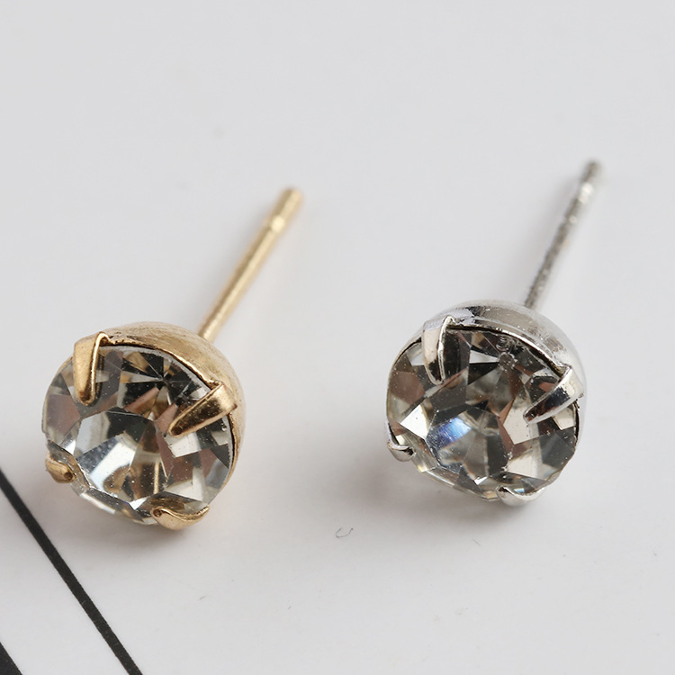 The new diamond drill earpins earpins claw stud earrings diamond turtle claws earpins DIY handmade jewelry accessories thumbnail