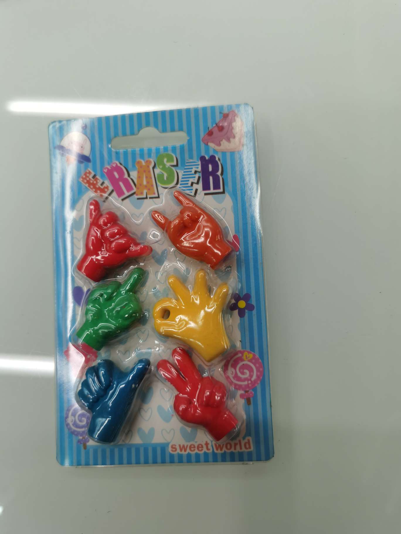 石头剪刀布造型橡皮