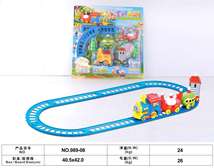 儿童玩具电动轨道车花园叮叮轨道车 板装 989－08
