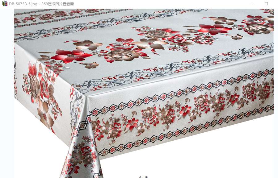 New PVC printed checkered waterproof and oil-proof tablecloth Specification image