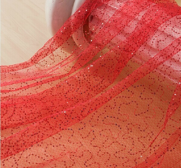 Diamond mesh 3mm maze sequin fabric, starry sky mesh fabric, stage costumes, children's clothing sequin fabric Specification image
