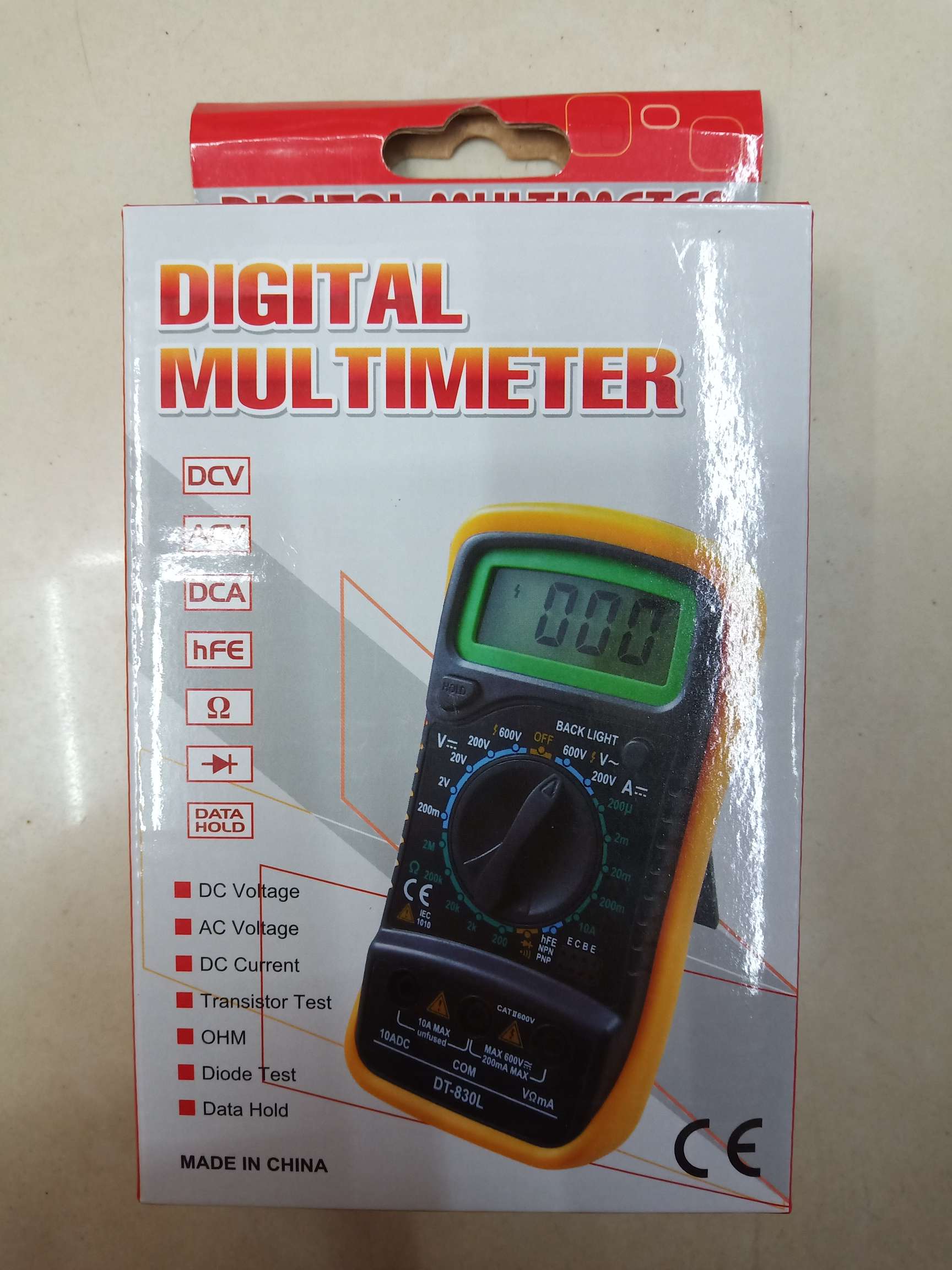 DT830L万用表细节图