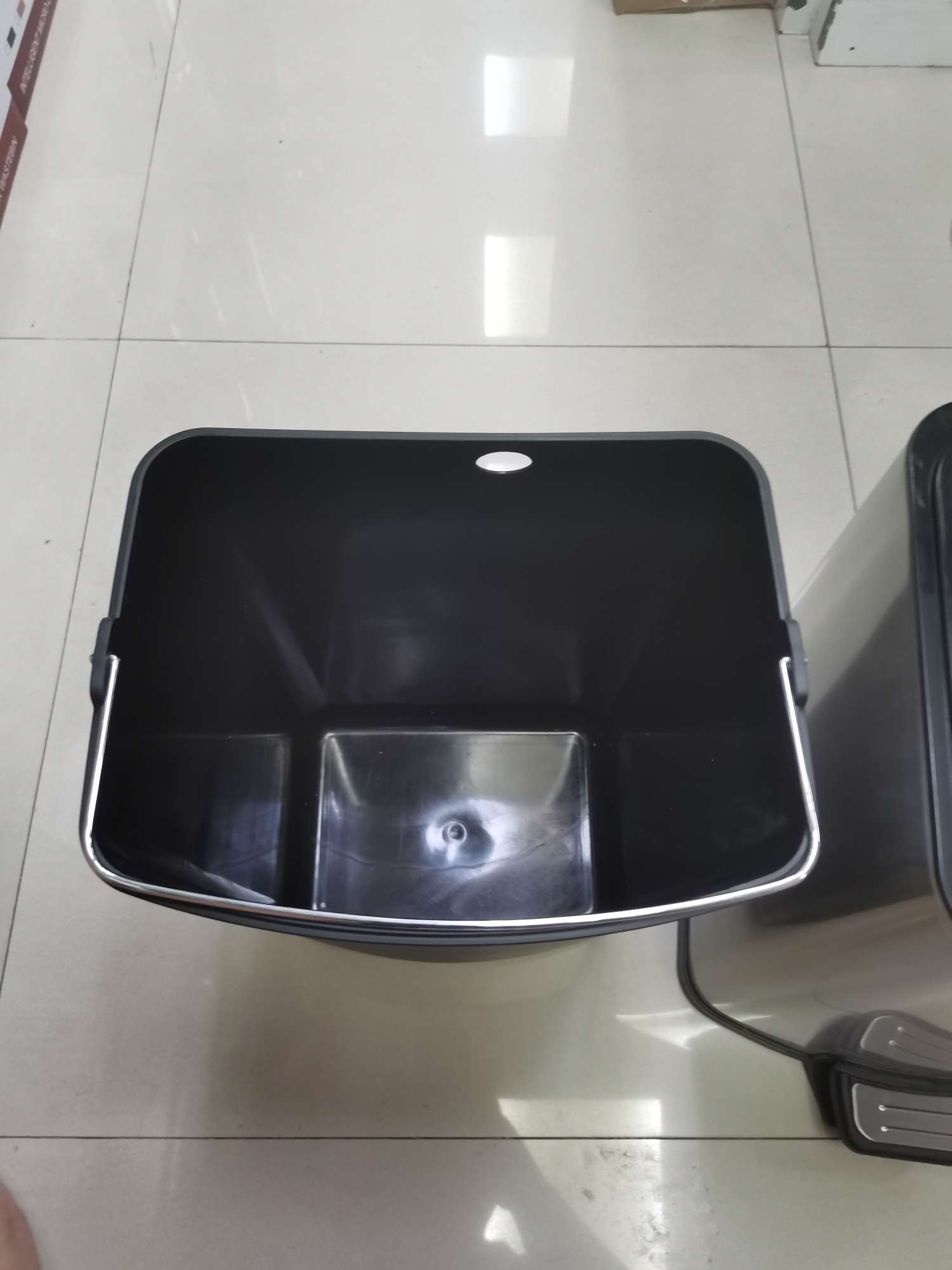 12升 12L 不锈钢垃圾桶 脚踏式垃圾桶产品图