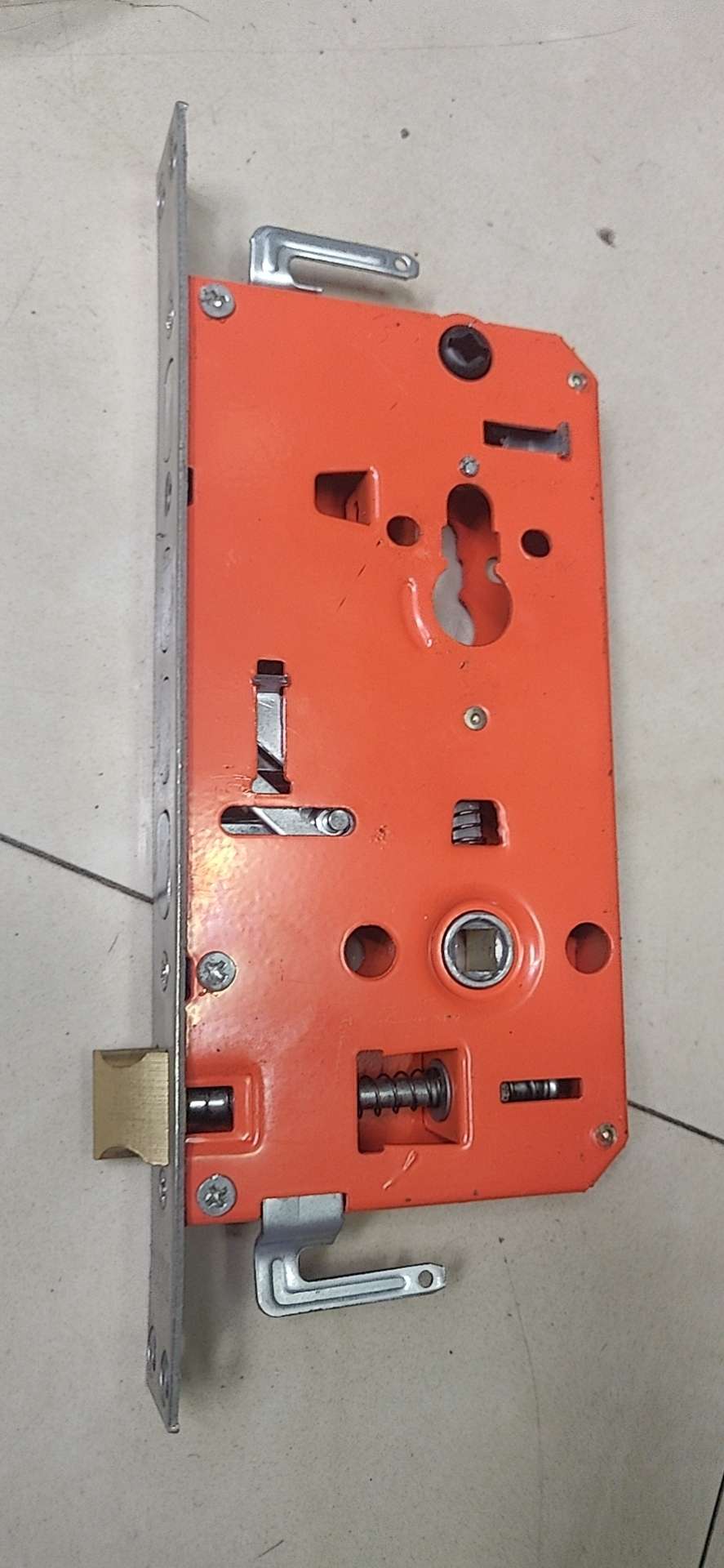 Anti-theft door lock body: copper tongue three-tongue lock body details Picture