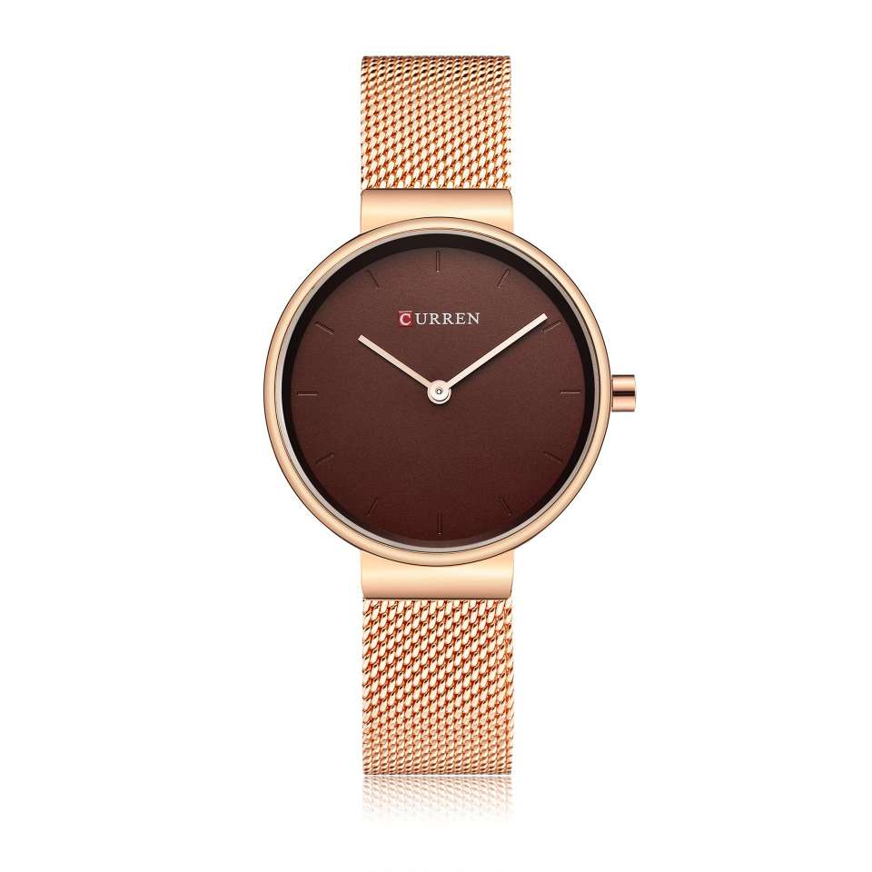 curren/ Carren 9016 Women's watch, waterproof steel band quartz watch, fashionable women's watch details Picture