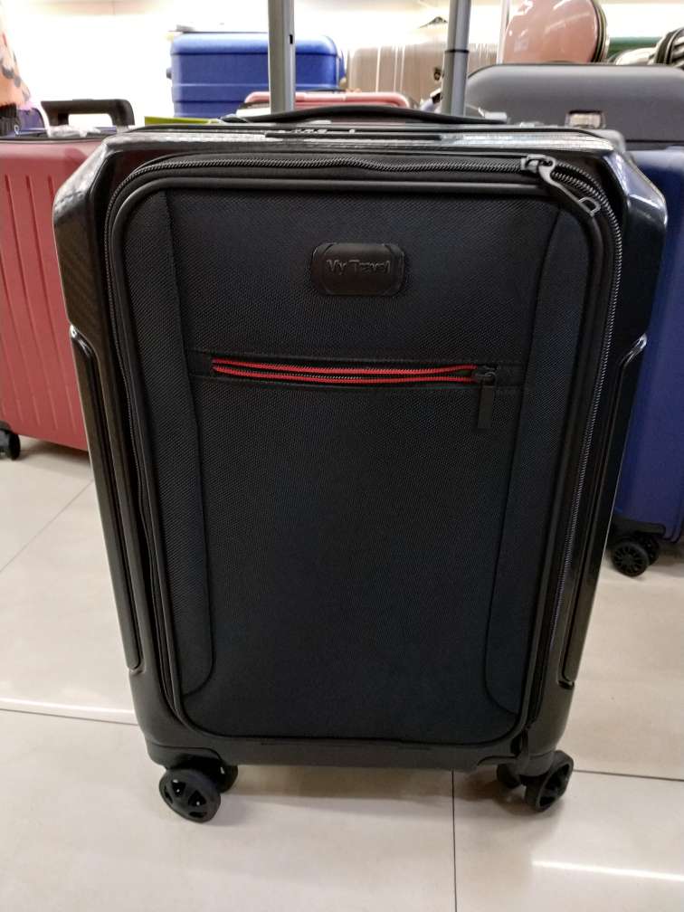 k032 20-inch carry-on suitcase opening computer bag PC with nylon