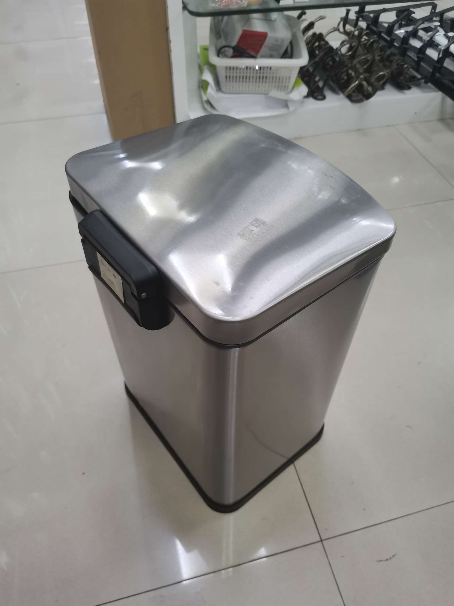 12升 12L 不锈钢垃圾桶 脚踏式垃圾桶详情图6