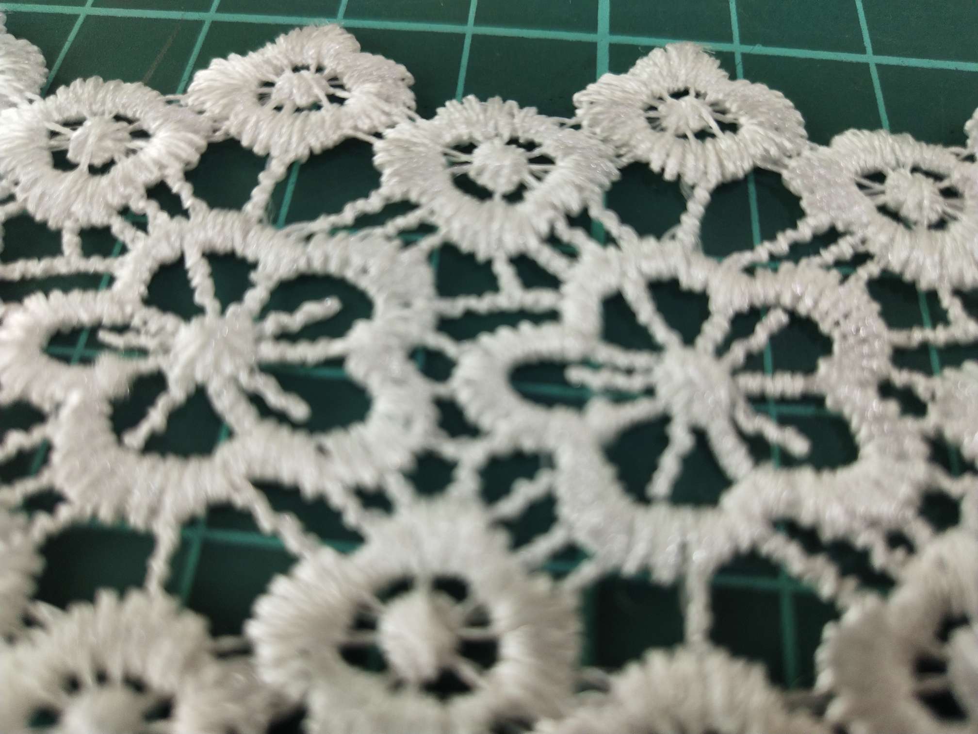 High-quality polyester double-sided lace water-soluble lace dress hem decoration fabric water-soluble cutout details Picture