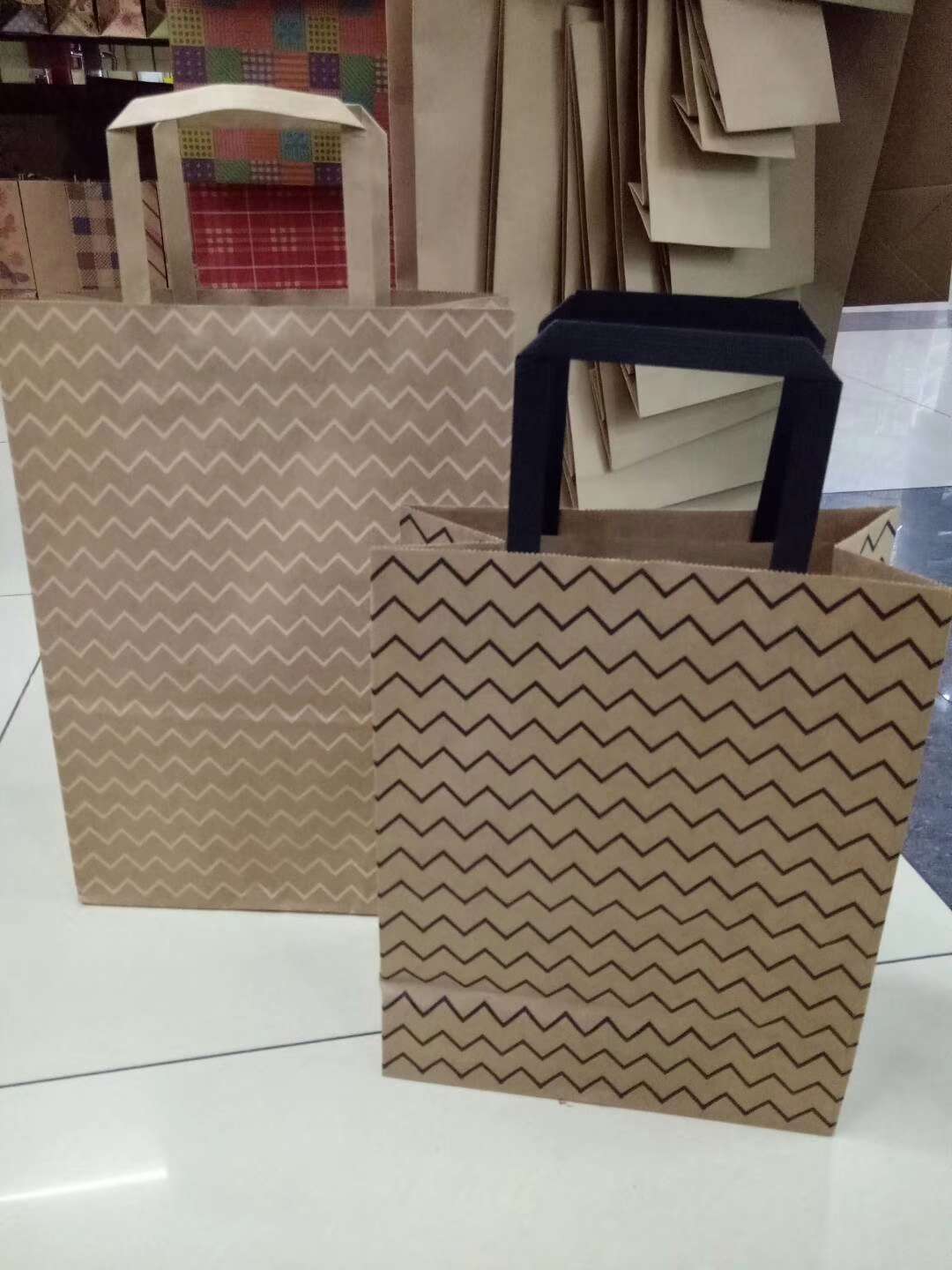 编纸绳印花牛皮纸袋产品图