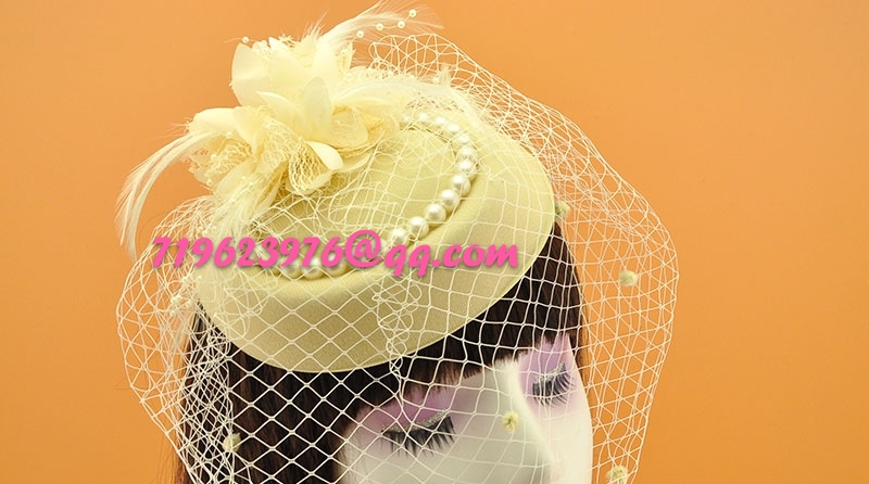 Elastic yarn net garment accessories toys adornment flowers with nets insignia on a cap 🌸 (not including hat) thumbnail