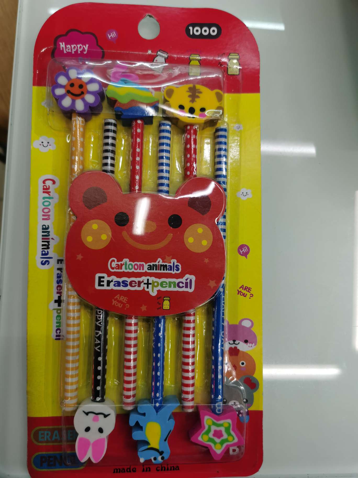 Eraser pencil set stationery gift set details Picture