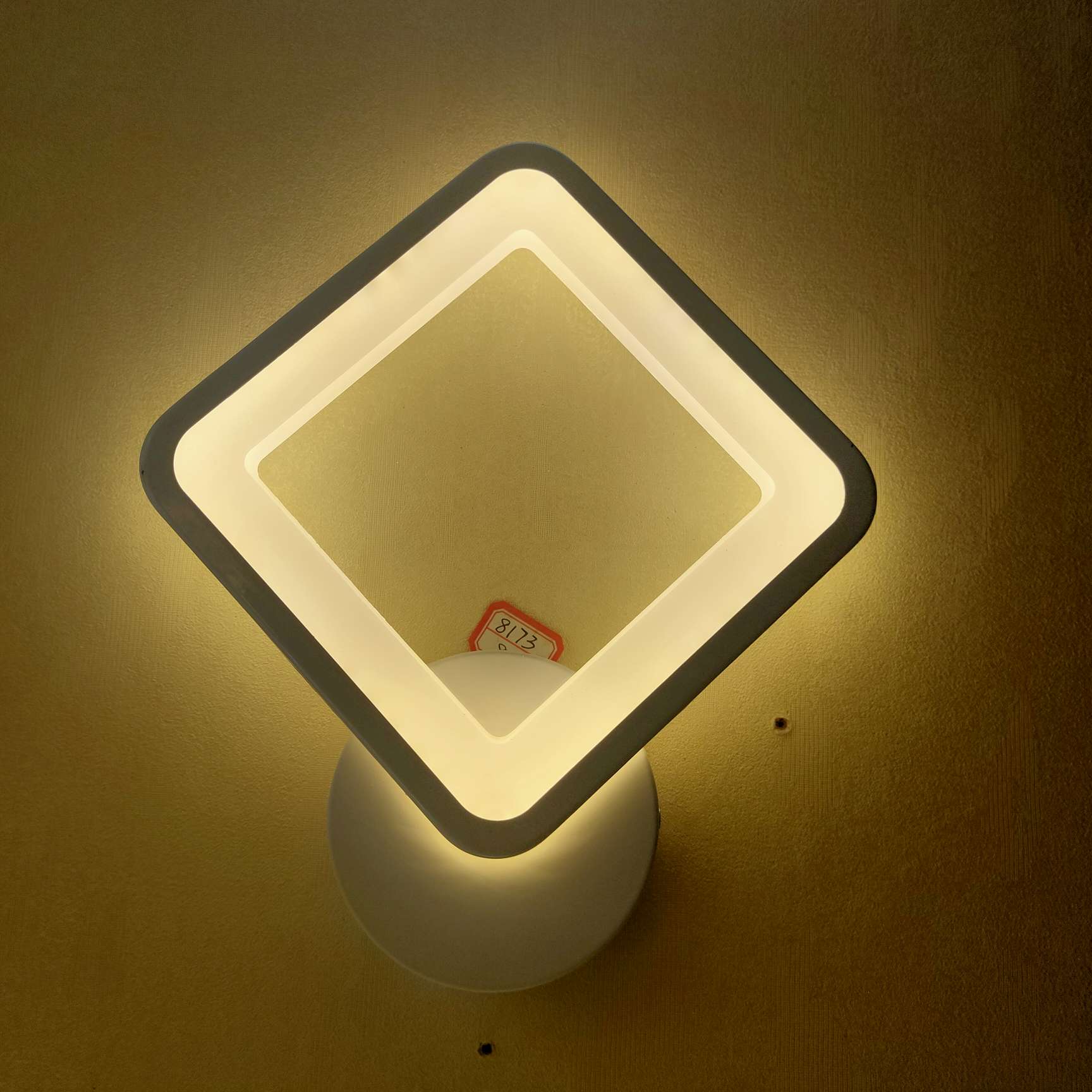 Acrylic rhombus wall lamp outdoor wall lamp waterproof balcony led super bright aisle stairs simple induction outdoor wall villa thumbnail