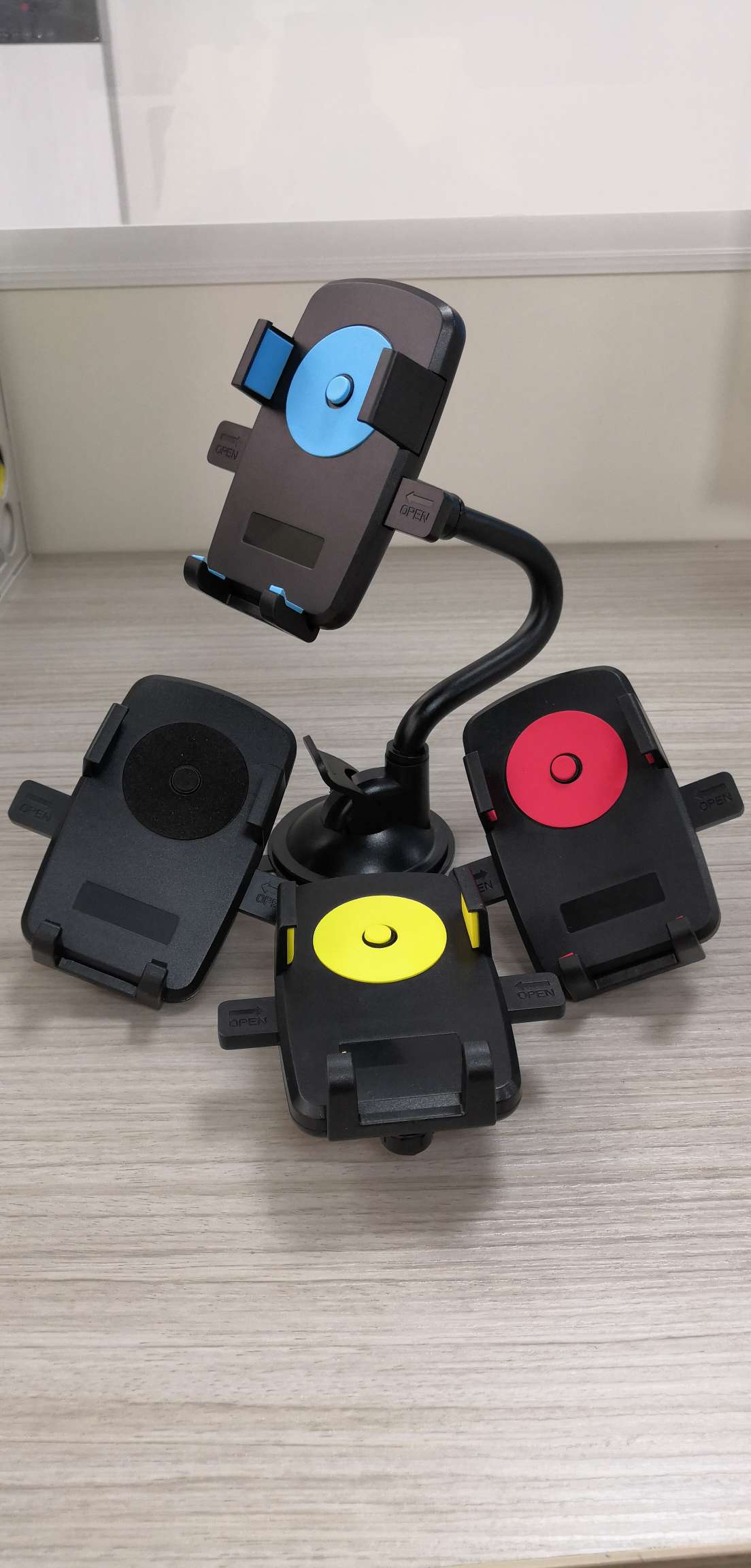 软管自动锁手机支架产品图