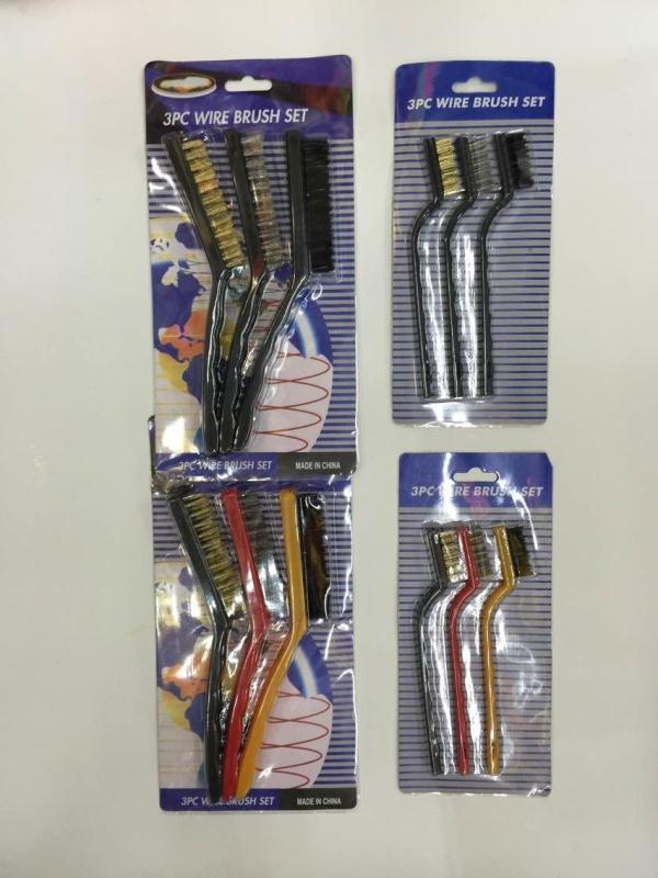 Wire brush brush Wooden handle brush Plastic wire brush Iron wire hardware tools White wire black wire yellow wire copper brush details Picture