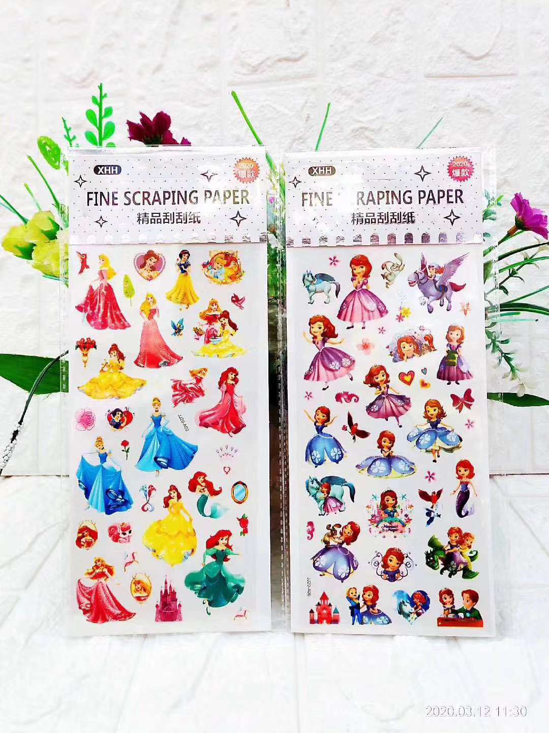 Manufacturers direct to sample custom scratch painting Disney pattern series