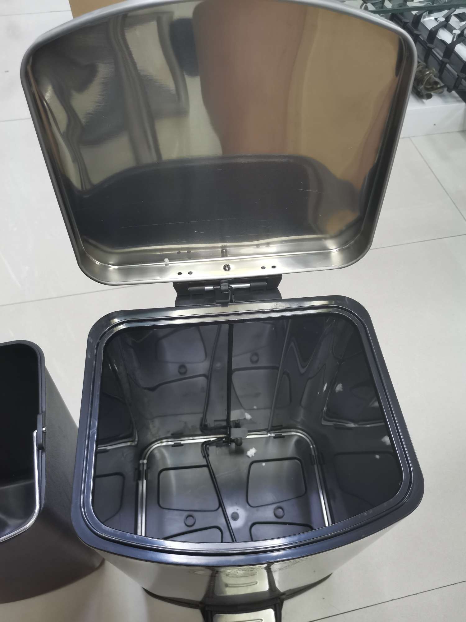 12升 12L 不锈钢垃圾桶 脚踏式垃圾桶详情图7