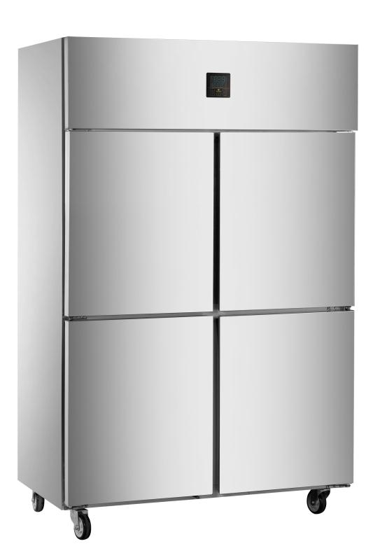 Stainless steel four-door freezer
