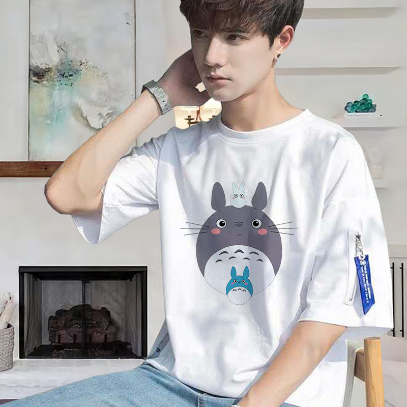 Men's Short - sleeved T-shirts summer harbour style five - sleeved men loose short - sleeved thumbnail
