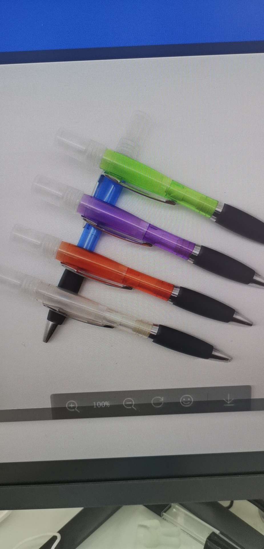 Multi-functional disinfectant pen ballpoint pen details Picture