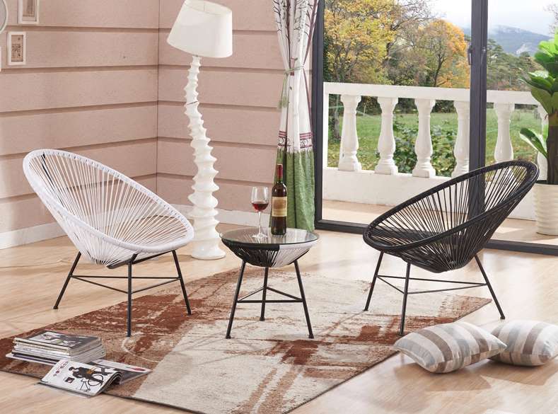 三腿椅 桌椅套装 三件套 阳台三件套