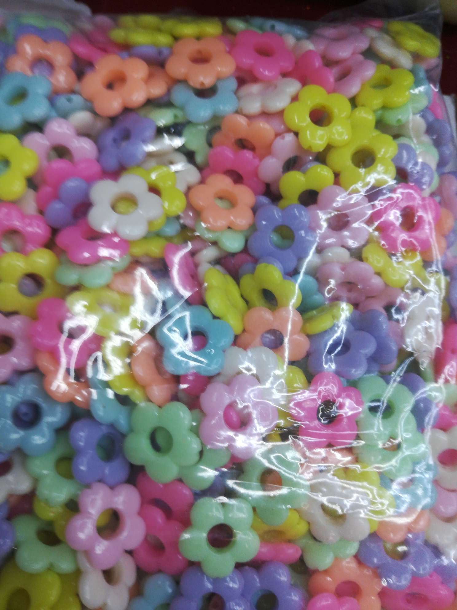 YF16 acrylic round beads solid color candy beads loose beads diy children's bracelet bead material