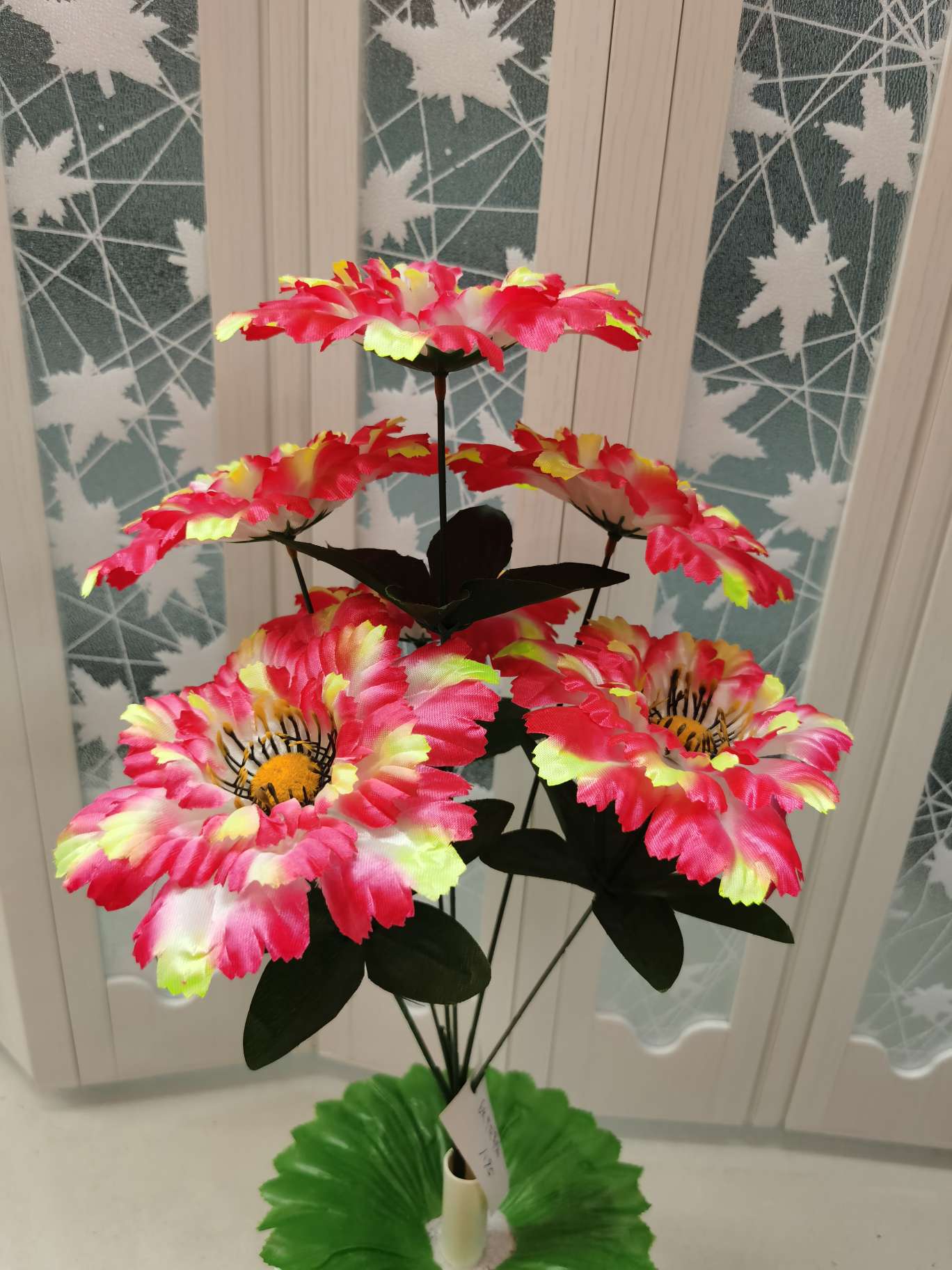 六头闪光龙翠菊清明花绢花假花仿真花