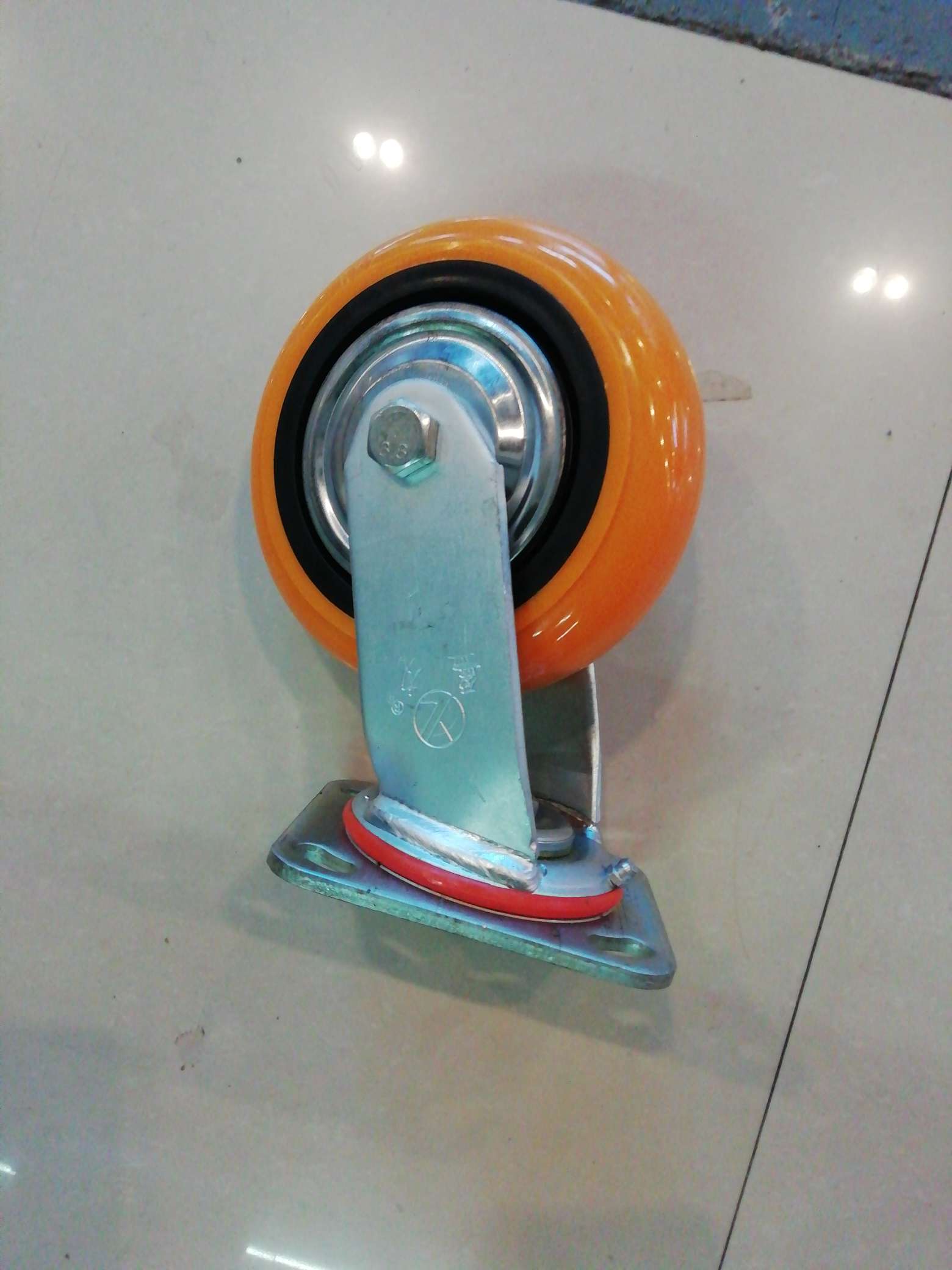 6-inch heavy-duty yellow PU casters