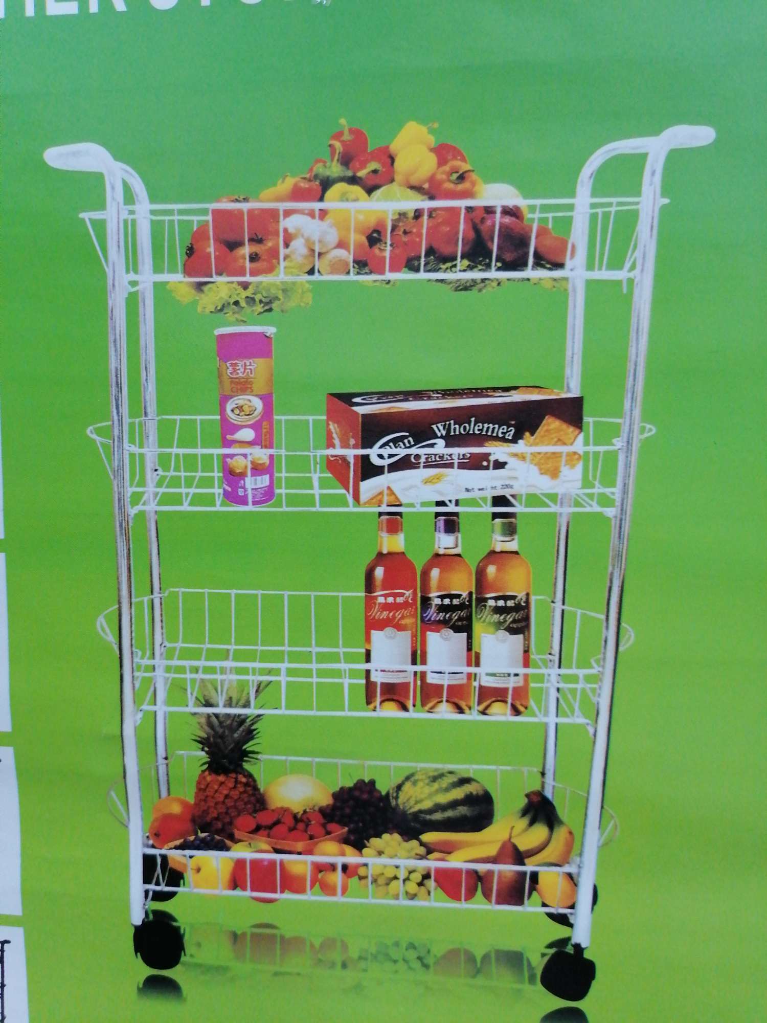 Four-layer oval fruit basket Specification image