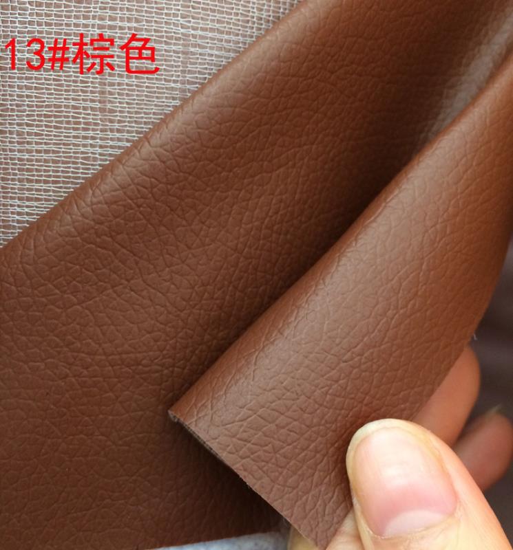 Factory direct sales of pvc small litchi pattern leather in various colors in stock for luggage, belts, packaging boxes and leather fabric Application Scenario