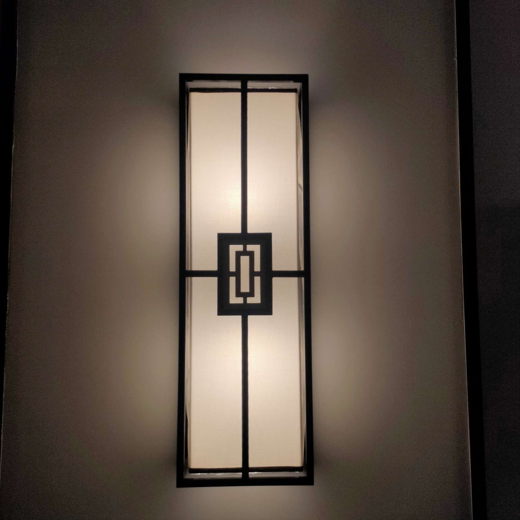 Outdoor wall lamps, waterproof, European retro style, balcony and courtyard lamps, corridor and staircase outdoor double-head wall lamps, LED large rectangular wall lamps