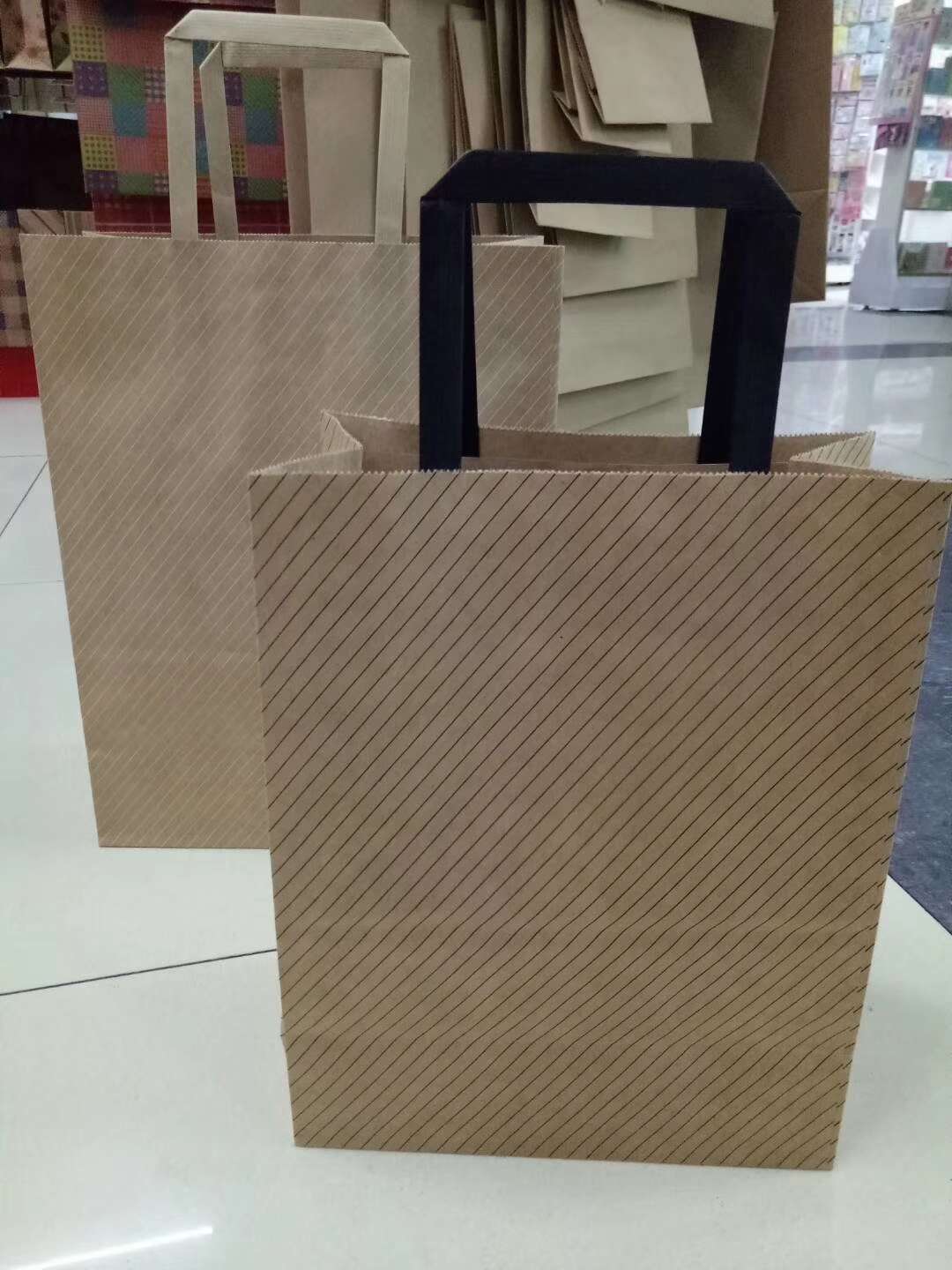 编纸绳印花牛皮纸袋