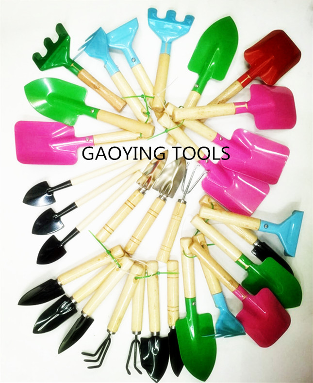 Garden tool set Children's toy garden tool set Garden shovel rake Grass rake Small spade Specification drawing