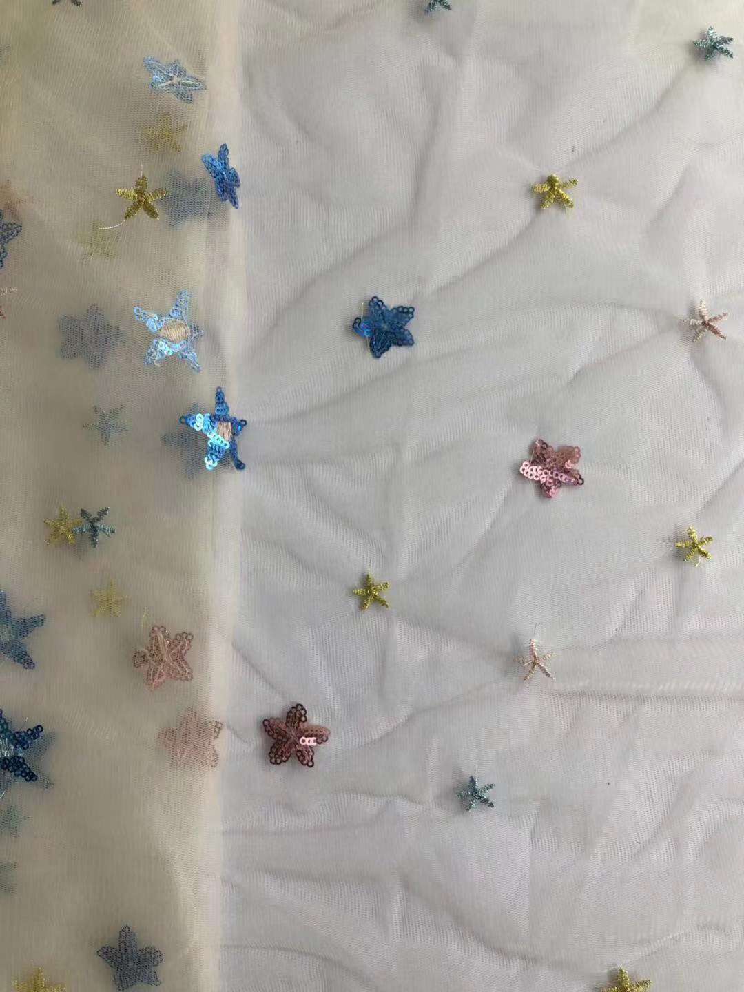 Factory direct sales of new sequined and embroidered wedding dresses, lace fabric, edge fabric, embroidered fabric details Picture