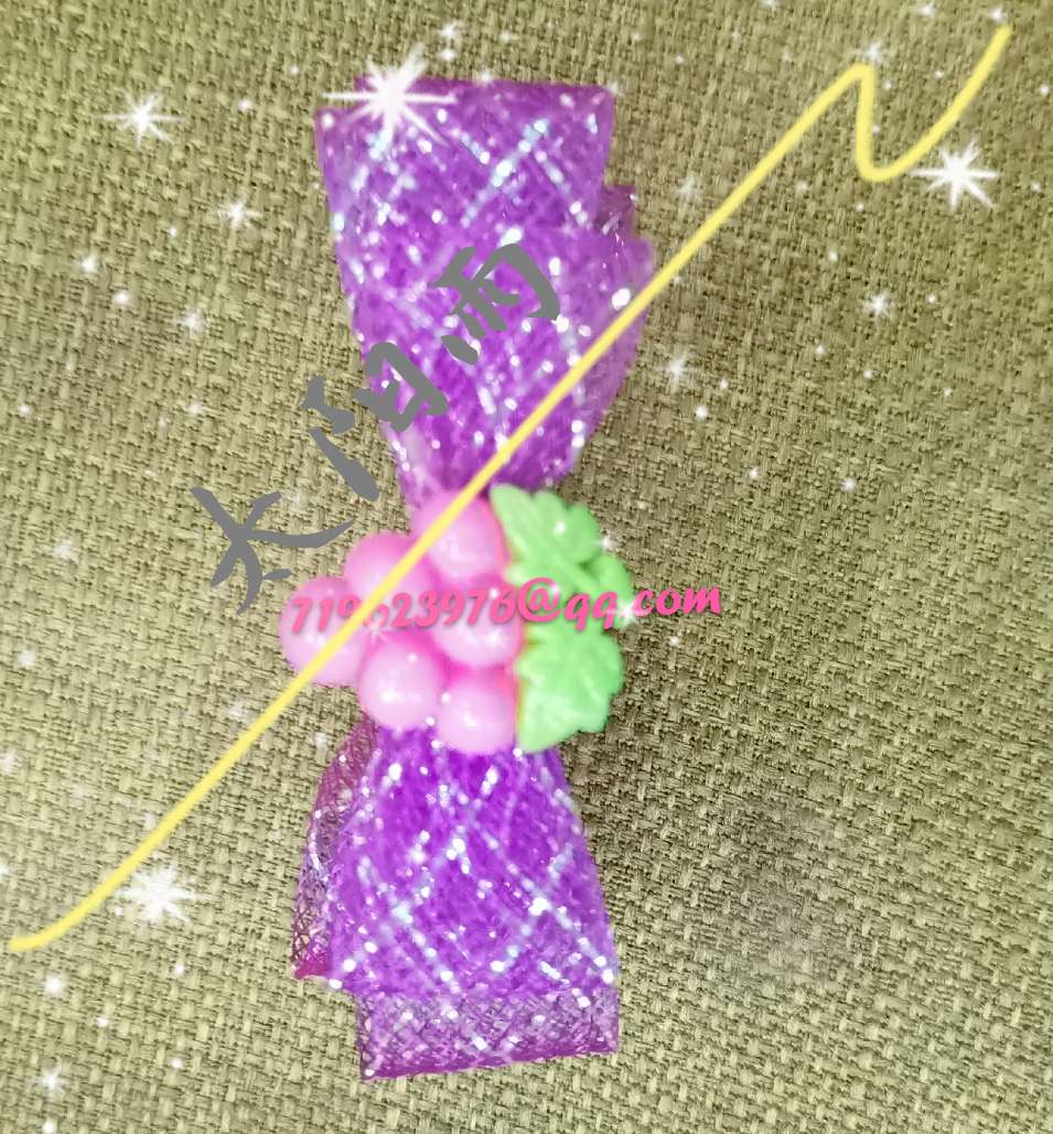 Elastic yarn net fishbone fishing net pipe handicraft fittings details Picture