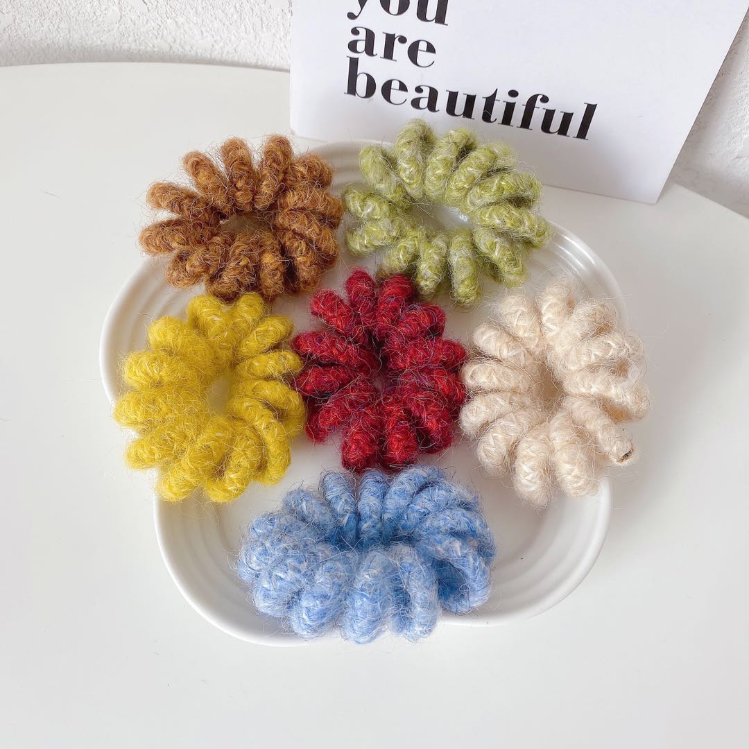 Wool felt hair rope